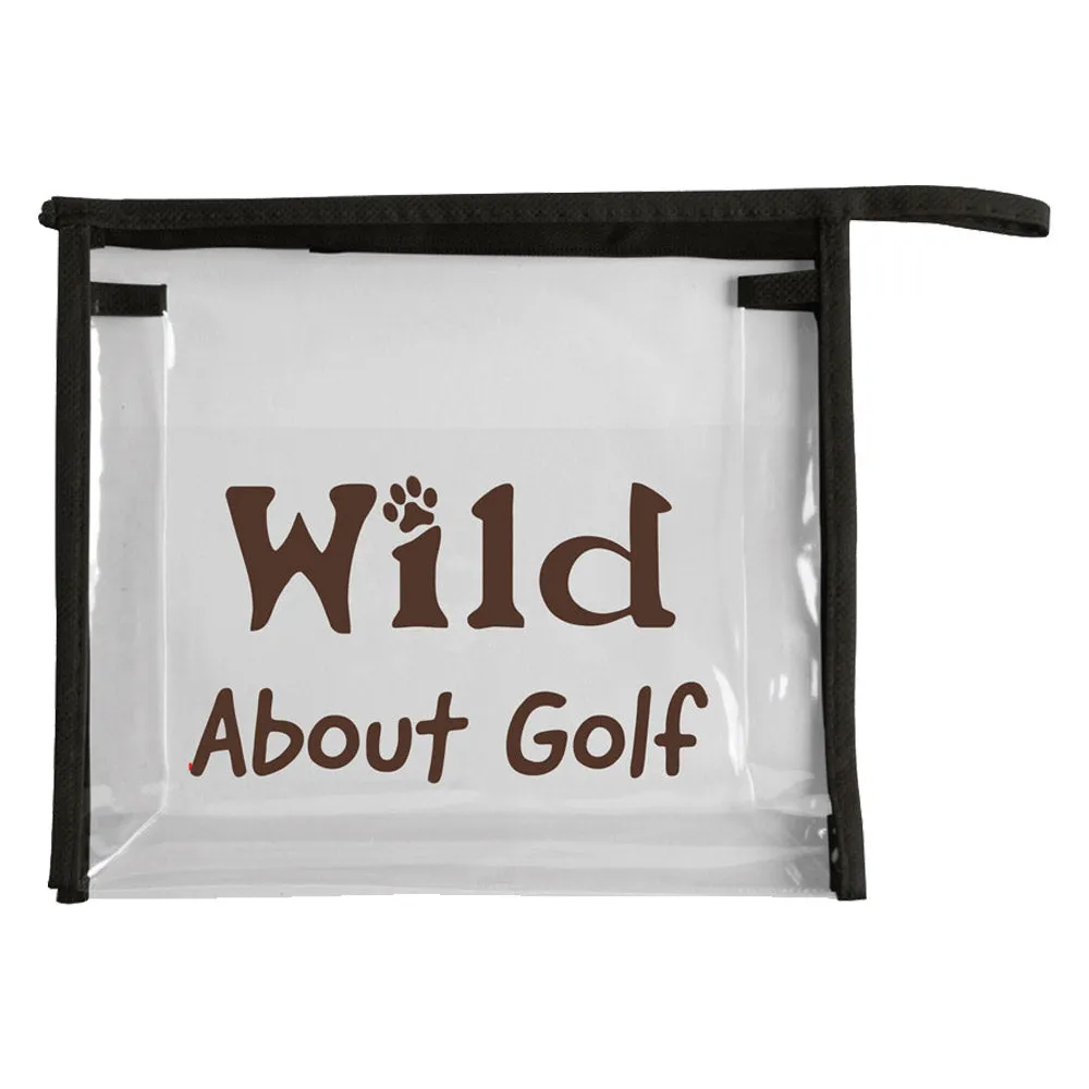 Wild About Golf Clear Travel Carrier Bag