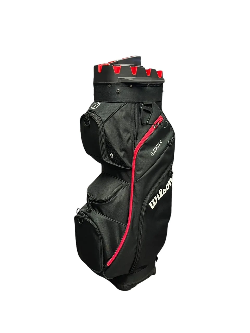 Wilson Staff I Lock Cart Bag - Black/Red