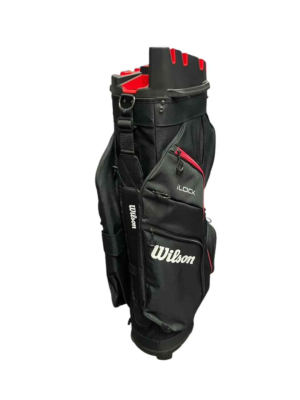 Wilson Staff I Lock Cart Bag - Black/Red