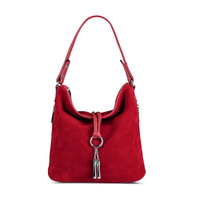 Women Split Leather Shoulder Bag