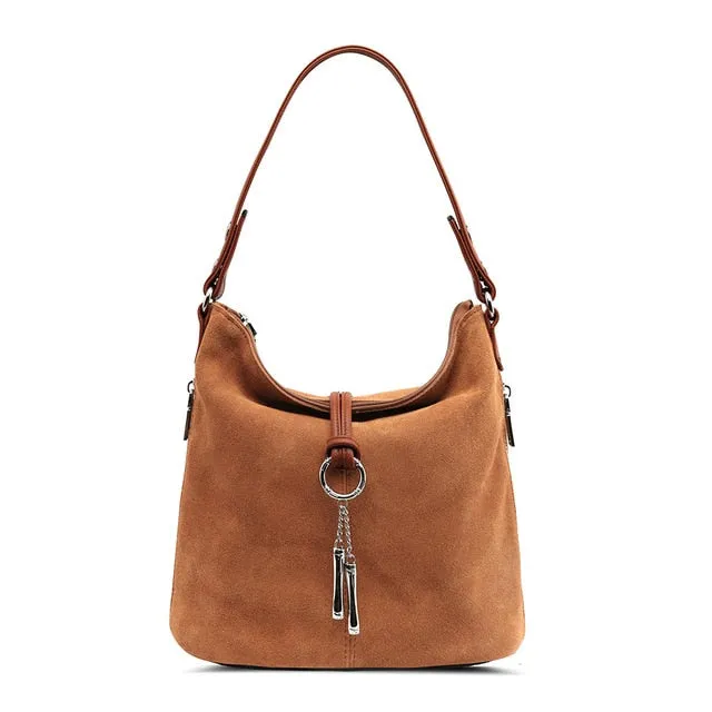 Women Split Leather Shoulder Bag