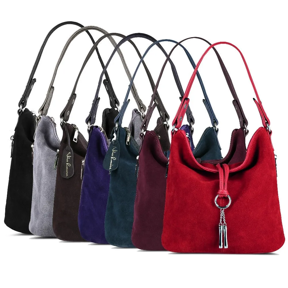 Women Split Leather Shoulder Bag