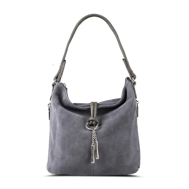 Women Split Leather Shoulder Bag