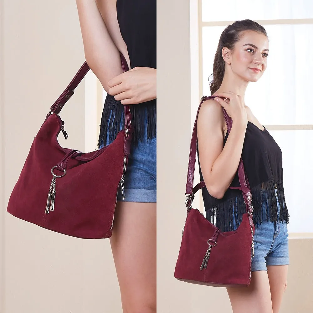 Women Split Leather Shoulder Bag