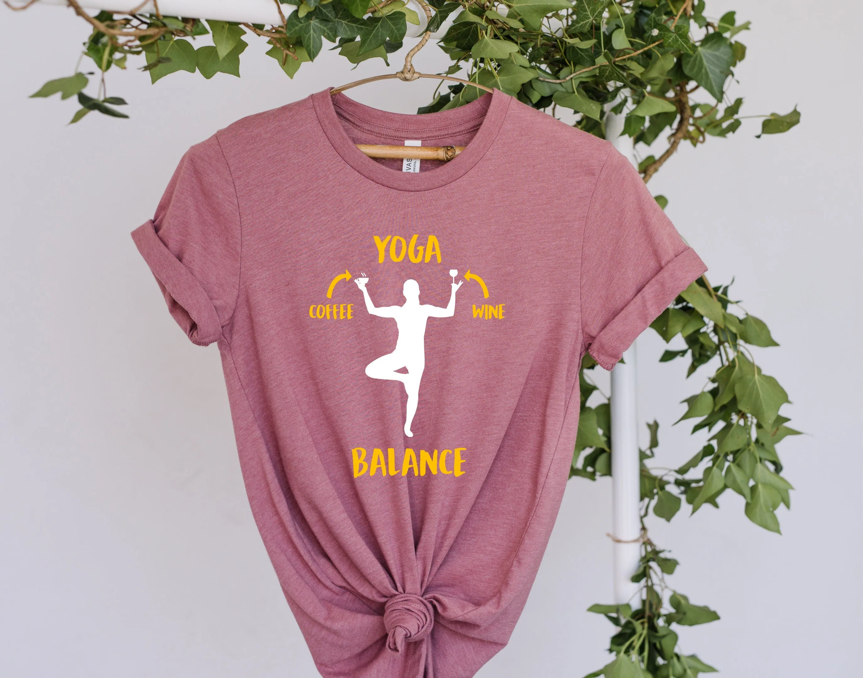 yoga balance -yoga shirt -yoga Tshirt -meditation shirt -Yoga Namaste Tshirt -yoga gifts -yoga clothing