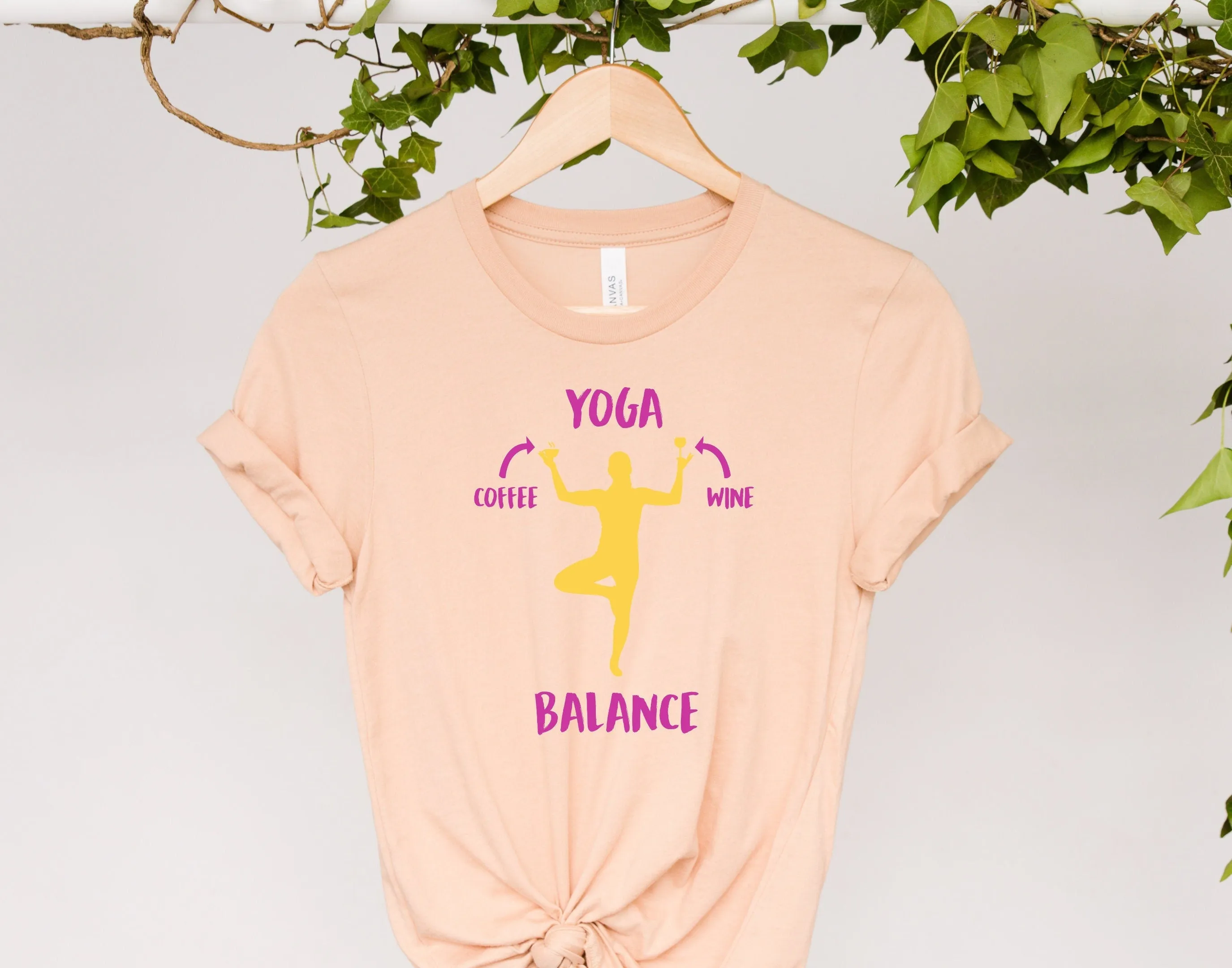 yoga balance -yoga shirt -yoga Tshirt -meditation shirt -Yoga Namaste Tshirt -yoga gifts -yoga clothing