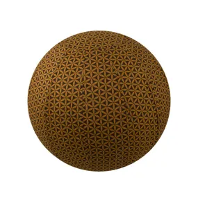 Yoga Ball Cover Size 55cm Design Chocolate Flower of Life