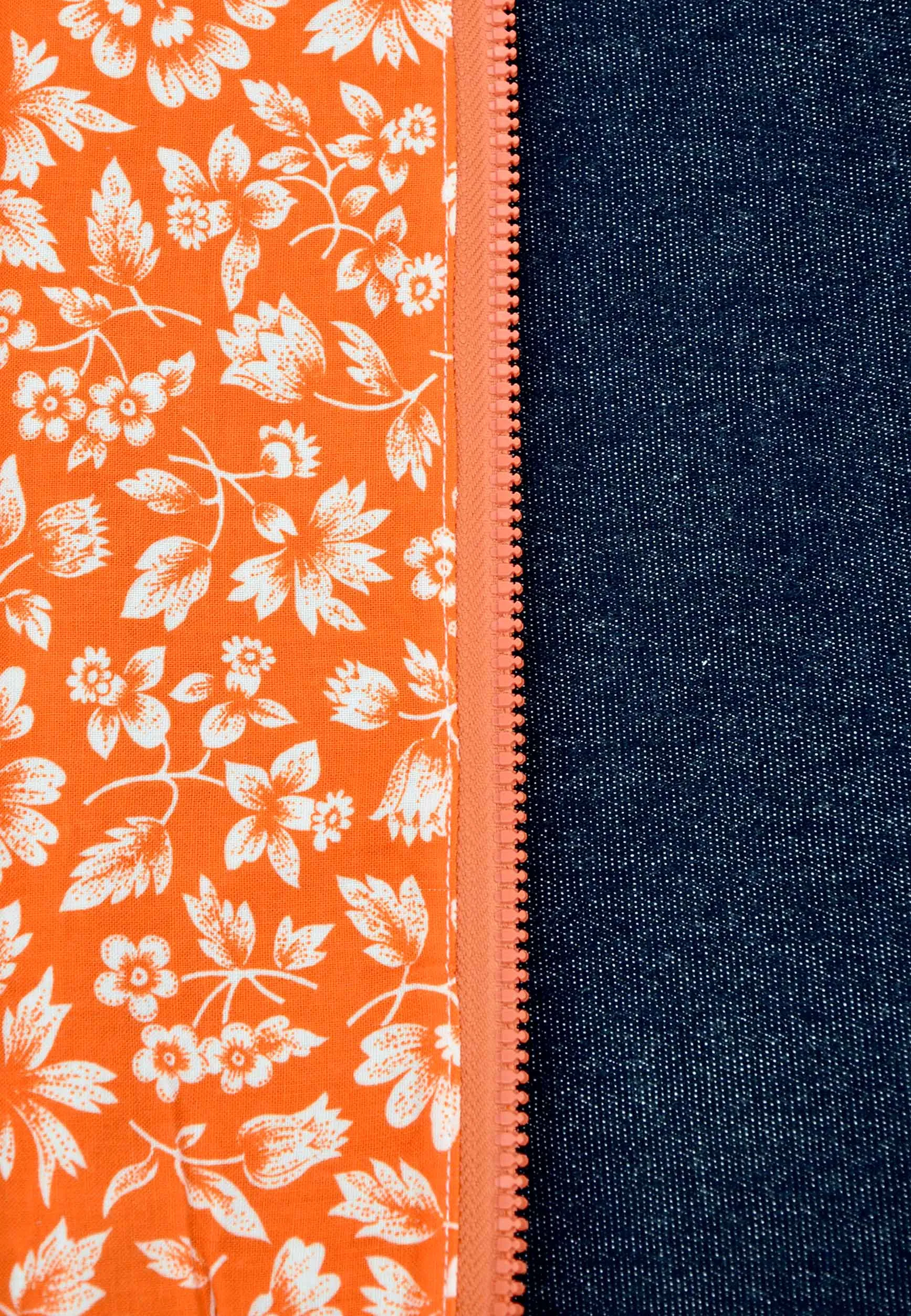 Yoga Mat Bag | Orange Flowers | Size XL