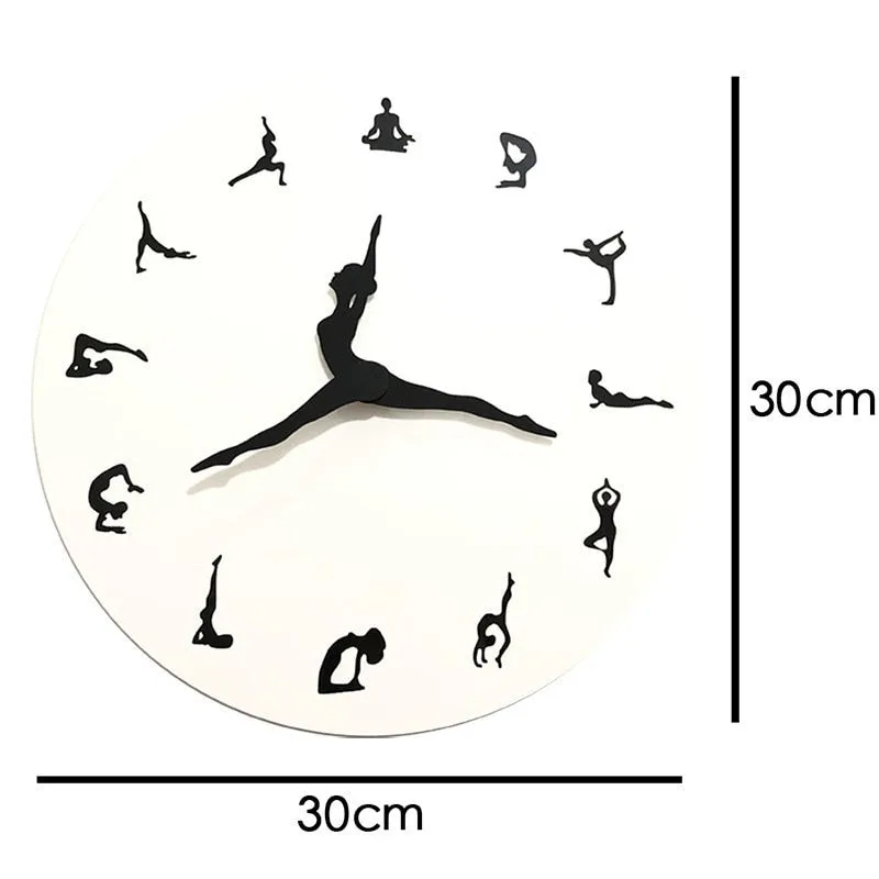 Yoga Time Decorative Wall Clock